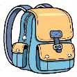 School bag outline: векторна графіка, зображення, School bag outline  малюнки | Скачати з Depositphotos®
